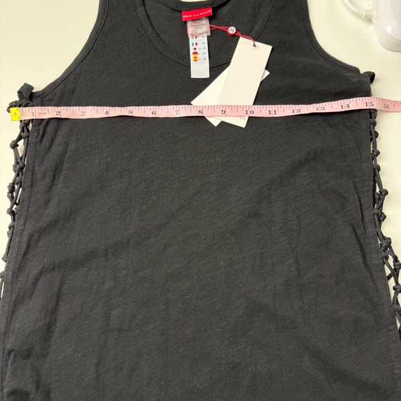 Red Carter Womens Cotton Open Side Coverup Slub Dress Coverup X-Small NWT Black - Picture 6 of 9